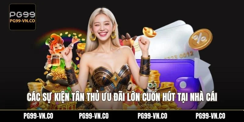 Các sự kiện tân thủ ưu đãi lớn cuốn hút tại nhà cái